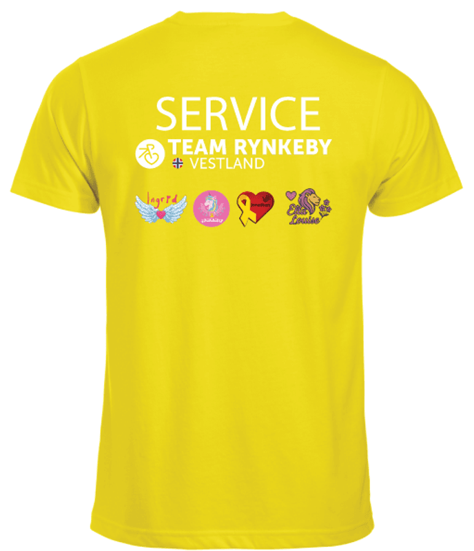 T-skjorte SERVICE Herre Team Rynkeby Vestland