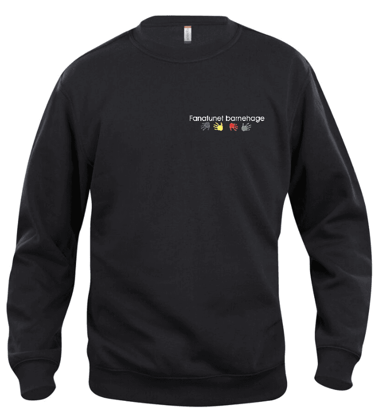 Rundhalset Genser Unisex Basic Fanatunet Barnehage